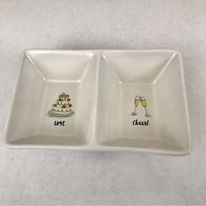 ⚡️Home⚡️ Rae Dunn Double Tray Love Cheers Marriage New Wedding